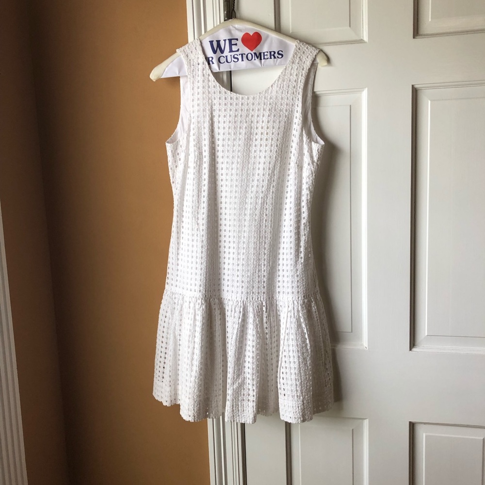J Crew white eyelet dress